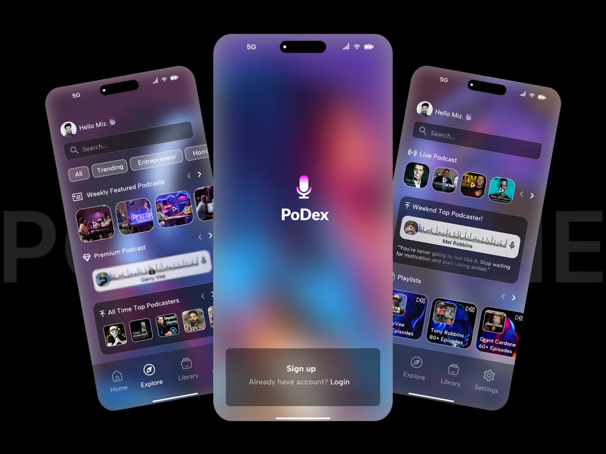 mdmizrah's tweet photo. Podex app UI design using Figma
Shot link: https://t.co/SRjza5CiQl
#appui #uiuxdesign #figma #podcastapp https://t.co/YKlkAvYXmM