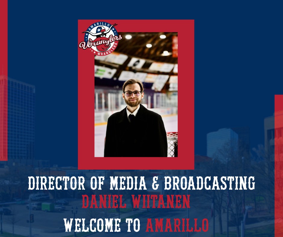 It's official! I am beyond blessed to be the newest Director of Media &amp; Broadcasting for the Amarillo Wranglers! A massive thank you to <a href="/Nick_Lalpuis/">Nick Lalpuis</a> and <a href="/gchiarenza27/">Guy Chiarenza</a> as well. A big thank you to the Amarillo Wranglers organization for giving me this amazing opportunity!