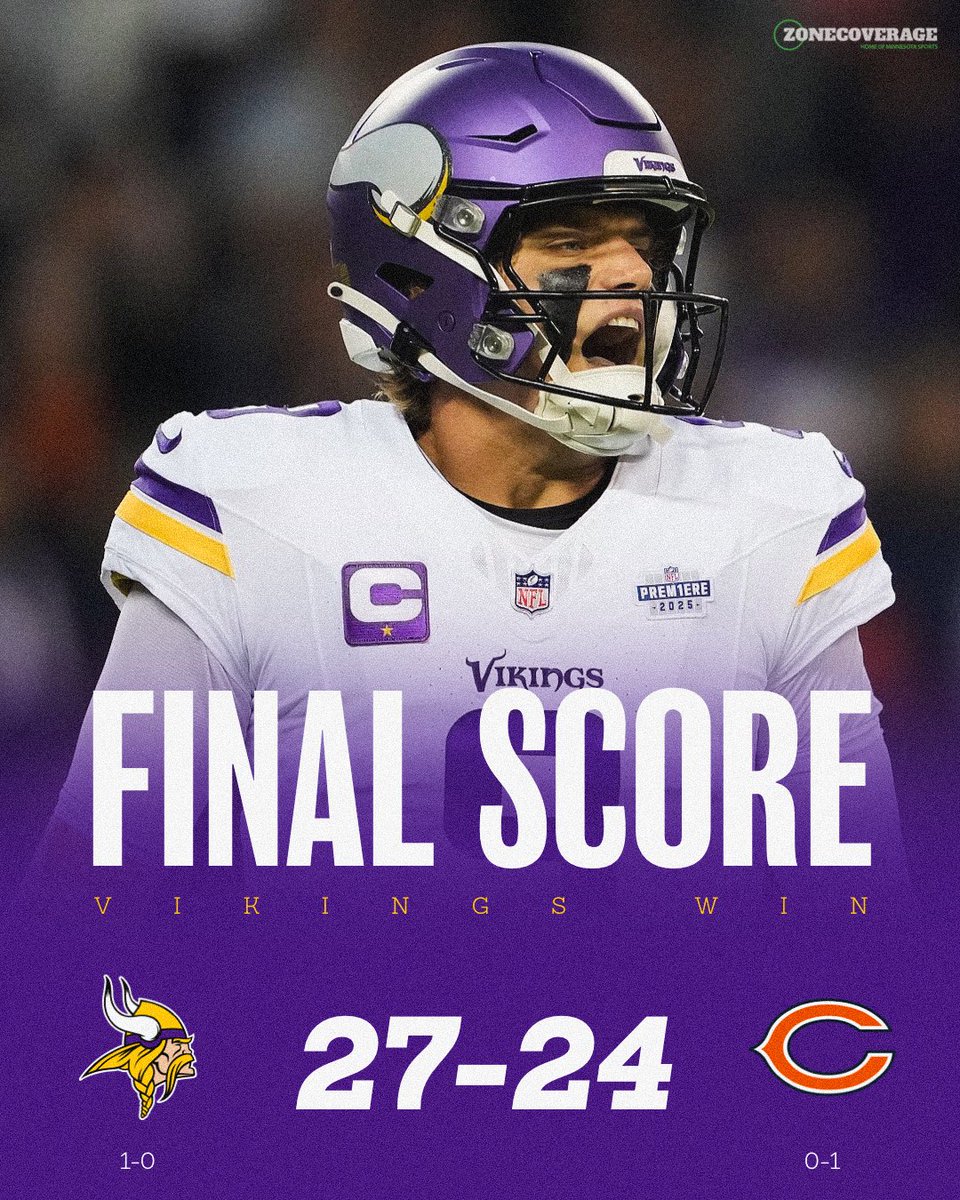 #VIKINGS WIN IN CHICAGO
