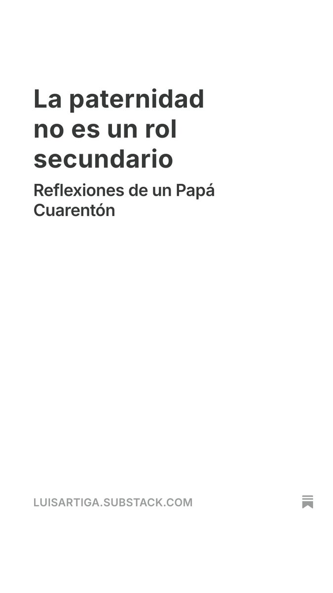 luisartiga's tweet photo. La paternidad no es un rol secundario https://t.co/QzuIcMb4ob https://t.co/efCiyd7A6b