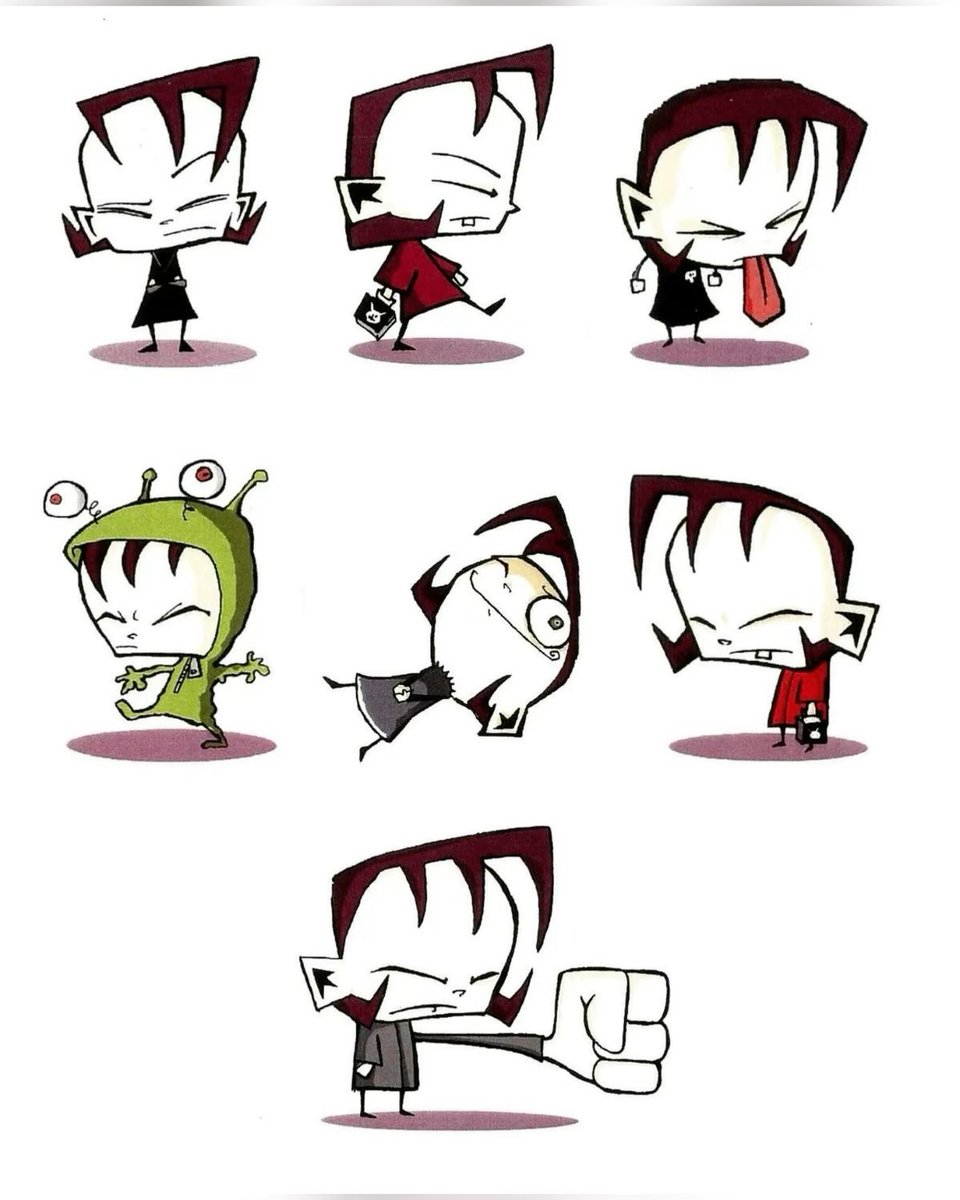 Love how unhinged Dib and Gaz look in the pitch bible designs.