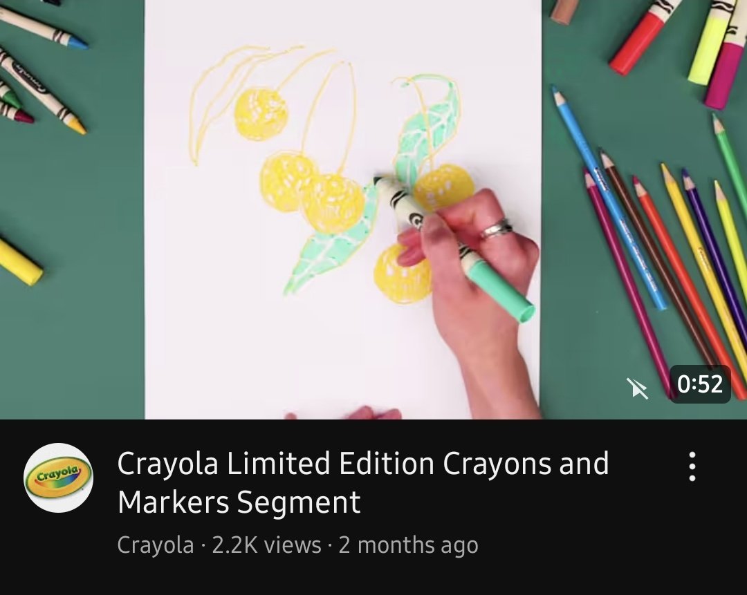 oncelerlvr's tweet photo. Crayola really knows how to market https://t.co/ehS2UMwT3K