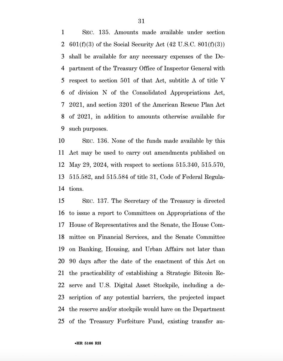 🇺🇸 JUST IN: Congress introduces a new bill requiring the Treasury to study establishing a "Strategic Bitcoin Reserve" and "U.S. Digital Asset Stockpile", including feasibility assessment and custody framework for federal digital assets.
