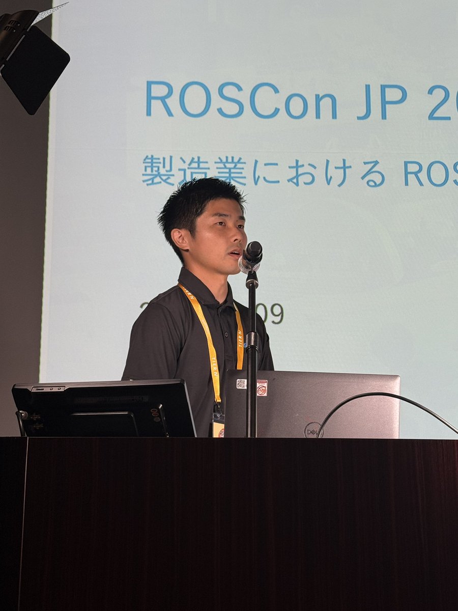 rosconjp's tweet image. 井上 大輝 様 (株式会社ソミックトランスフォーメーション) による「製造業における ROS 2 活用：外観検査の自動化の実例紹介」です #ROSConJP2025 #ROSCon