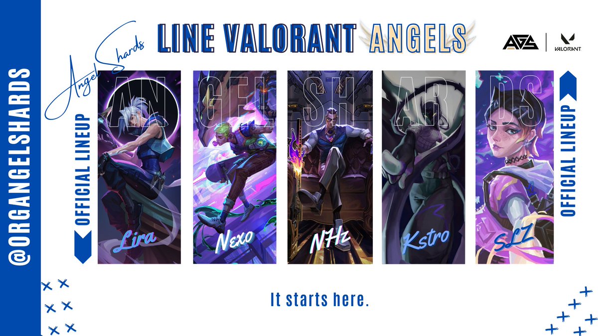 Nós chegamos.

Não somos apenas anjos...
Somos guardiões da vitória.
Nós somos: 

Lira | Nexo | NHz | Kstro | Slz 

It starts here.