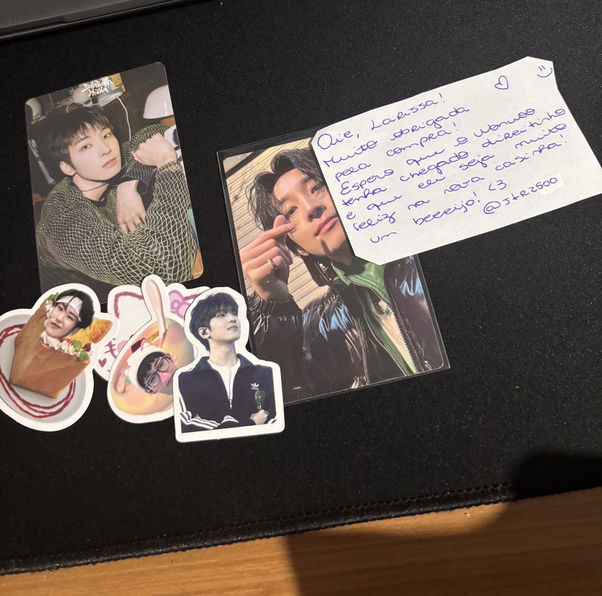 feedback positivo pra <a href="/jtrzsoo/">braço tatuado do joshua hong</a> que me vendeu esses wonwoo lindo 🤎 veio super bem embalado, e fica aqui um obrigado especial por ela ter aberto uma exceção para a forma de envio! obg amg!