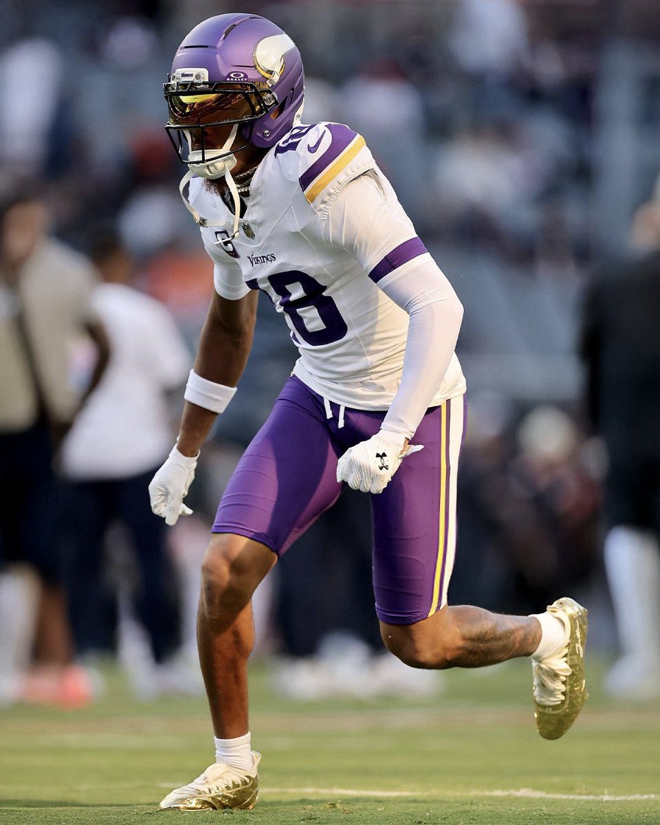 Justin Jefferson's new gold Louis Vuitton-inspired Under Armour