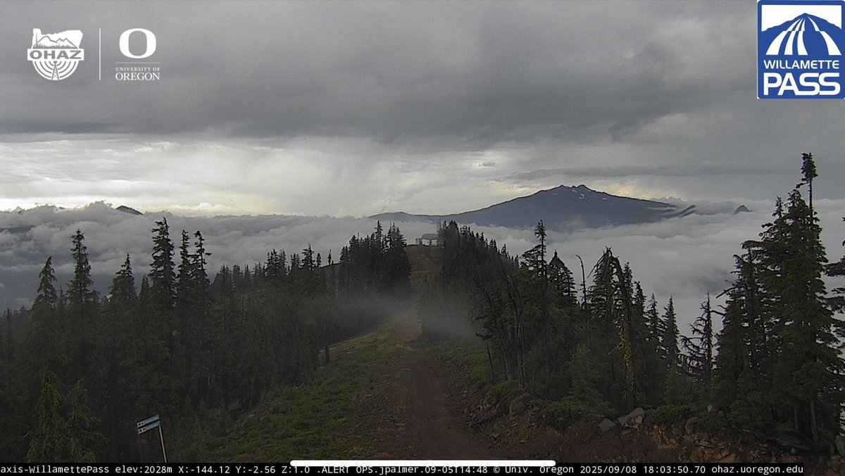 holden_lecroy's tweet image. 🌧️Fog, low clouds and rain on top of #EmigrantFire this evening 🙌🏼 #ORwx #FireSeason