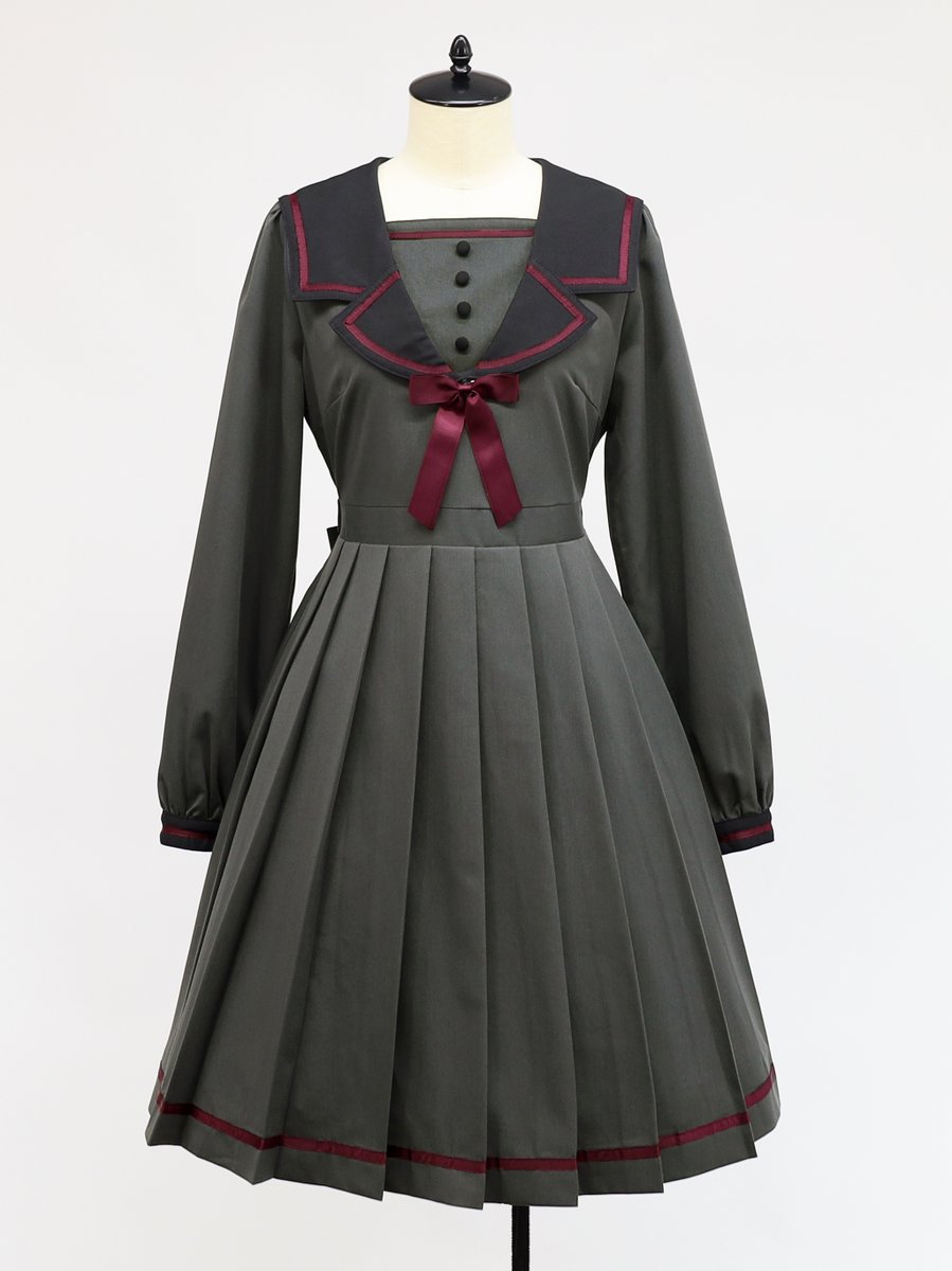 Amavel テーラードセーラープリーツワンピース ブラウンタグ付新品 ノエミー Coming soon Item♥Part1 ＊テーラードセーラープリーツワンピース
