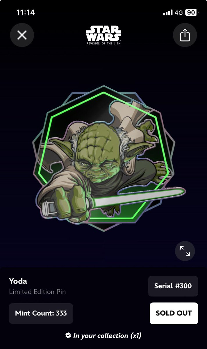 Got to love my new <a href="/DisneyPinnacle/">DisneyPinnacle</a> reward from the last trading event