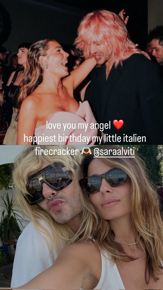 TokioHotelBR's tweet photo. E Bill também homenageou mais uma aniversariante do dia: Sara, sua melhor amiga!

"Te amo, meu anjo ❤️
O mais feliz dos aniversários para o meu pequeno fogo de artifício italiano 🫶"

(📸: Bill via Instagram) https://t.co/9D6iyfWv9b