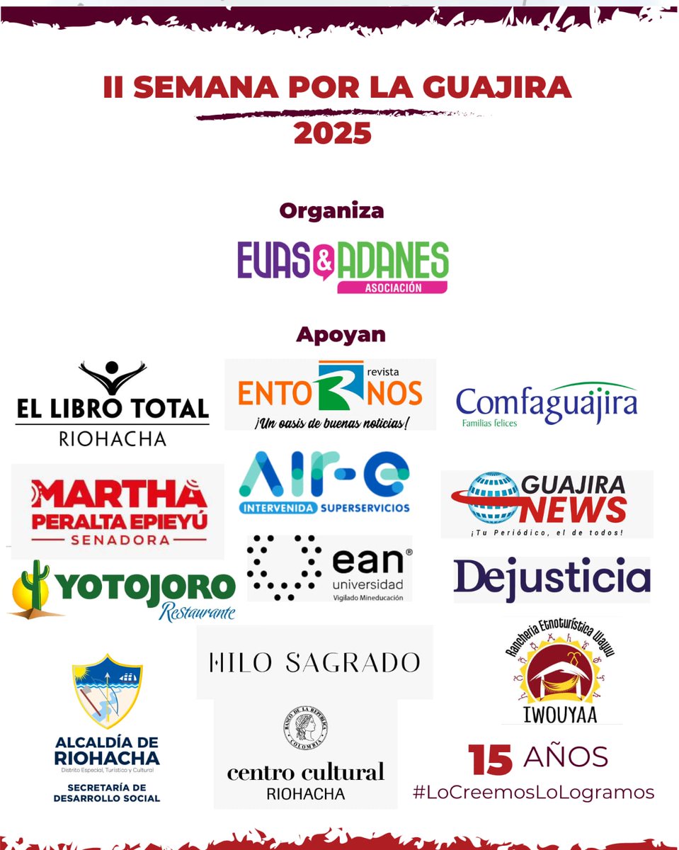 EvasyAdanes's tweet photo. Tejemos alianzas para la transformación social #PorlaGuajira #equidad #igualdad y los #derechos
Es desde la unión de fuerzas que podemos lograr muchas cosas
Que las diferencias nos fortalezcan
No somos competencias
#locreemos #lologramos https://t.co/Y9vW67bssd
