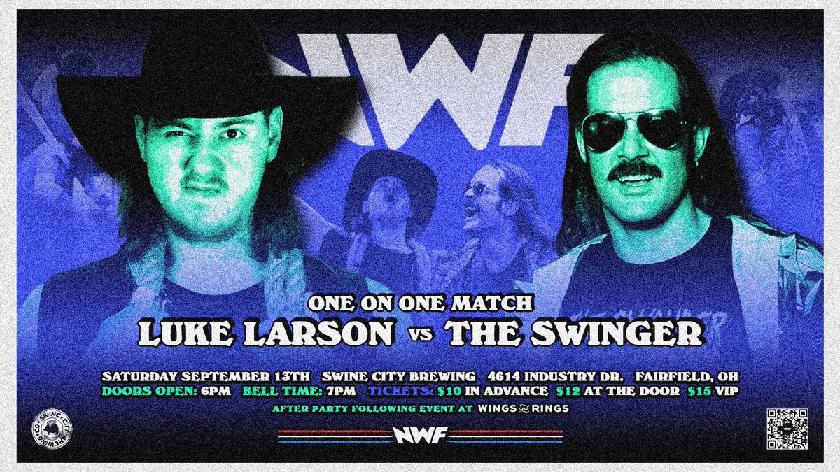 These two superstars have had their ongoing issues since the start of the 2025 "Swine City Season!"

See <a href="/LukeLarsonPro/">Luke Larson</a> take on <a href="/SwingerFitz/">The Swinger 🍸FTB🍸</a> THIS SATURDAY NIGHT at Swine City Brewing in Fairfield, OH!

🎟: nwfwrestling.com/events

🚪: 6 pm
🔔: 7 pm