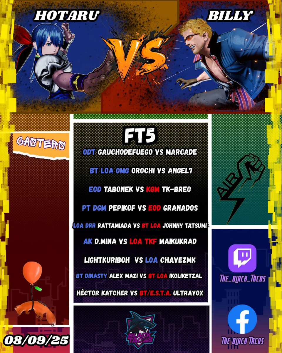 Regresamos con los lunes en la ciudad lobos y hoy contaremos con las batallas más agresivas y fatales.
Disfruta de estos combates de south town en su canal de SPG
twitch.tv/the_black_tacos

Si gustas participar puedes mandarnos un mensaje y con gusto te agendaremos