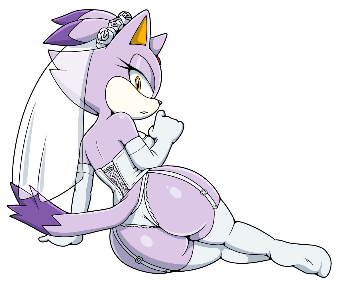 Blaze in bride lingerie