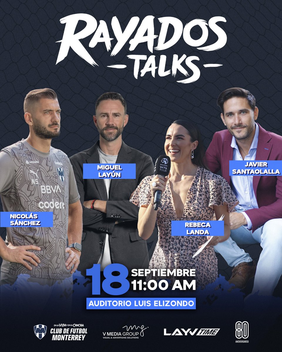En #RayadosTalks nuestros panelistas compartirán aprendizajes e historias que inspiran #EnLaVidaYEnLaCancha. 📲 

Disfruta la transmisión EN VIVO 📹🔴  este próximo 18 de septiembre en nuestras redes. 🔵⚪