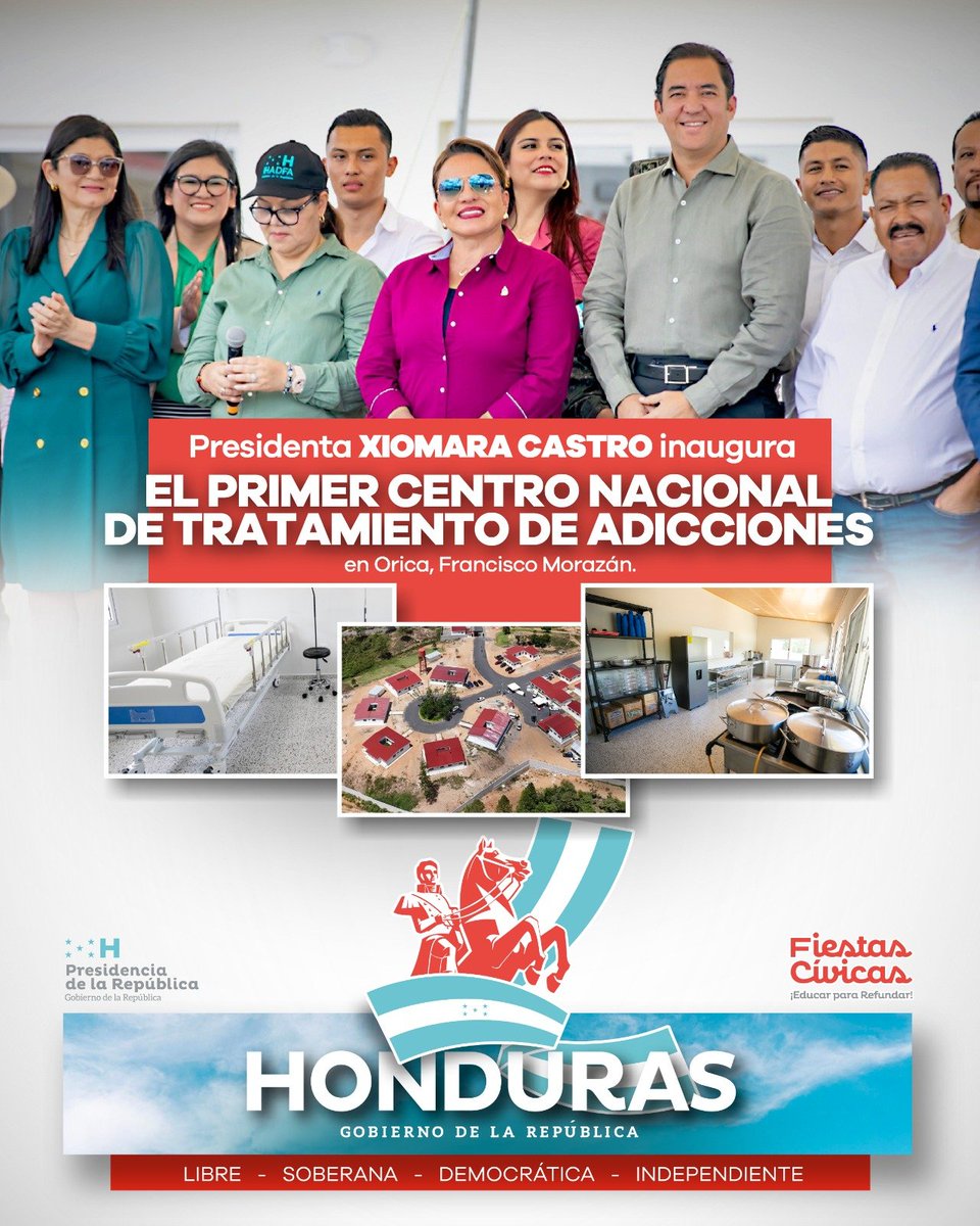 💚 CENATRAH – Salvando Vidas

Honduras ya cuenta con el primer centro nacional para atender y acompañar a quienes luchan contra las adicciones. 🇭🇳

#XiomaraSíCumple