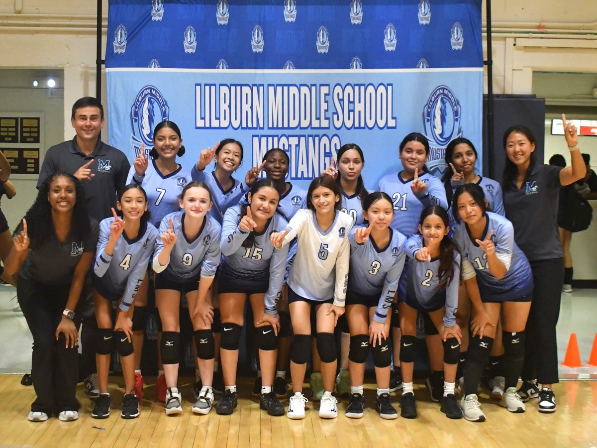 Lilburn Middle (@lilburnmiddle) on Twitter photo Playoff bound! ๐๐๐ด Lilburn MS Volleyball wins all 4 vs Sweetwater on 8th Grade Night to qualify for the Gwinnett County playoffs for the first time ever! ๐ Respect to Sweetwater for a great match.
#MustangPride #PlayoffsBound Playoff bound! ๐๐๐ด Lilburn MS Volleyball wins all 4 vs Sweetwater on 8th Grade Night to qualify for the Gwinnett County playoffs for the first time ever! ๐ Respect to Sweetwater for a great match.
#MustangPride #PlayoffsBound