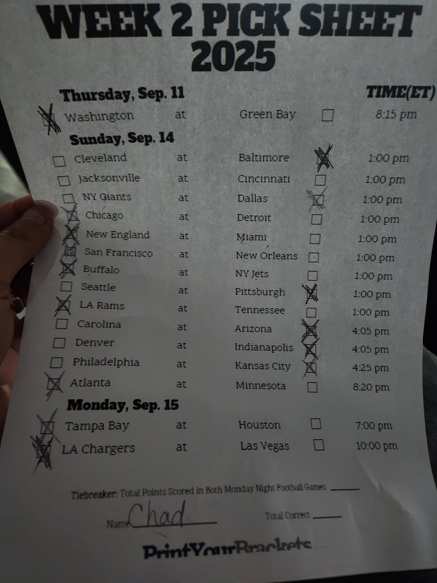 ChadsBreaks's tweet image. Am I cooked or cooking? 
#FootballPool 
#BoltUp