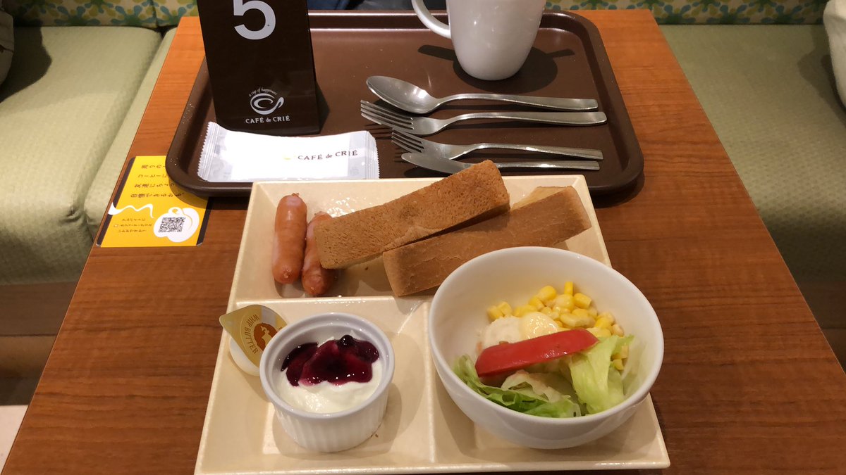 カフェ☕️のモーニングセット