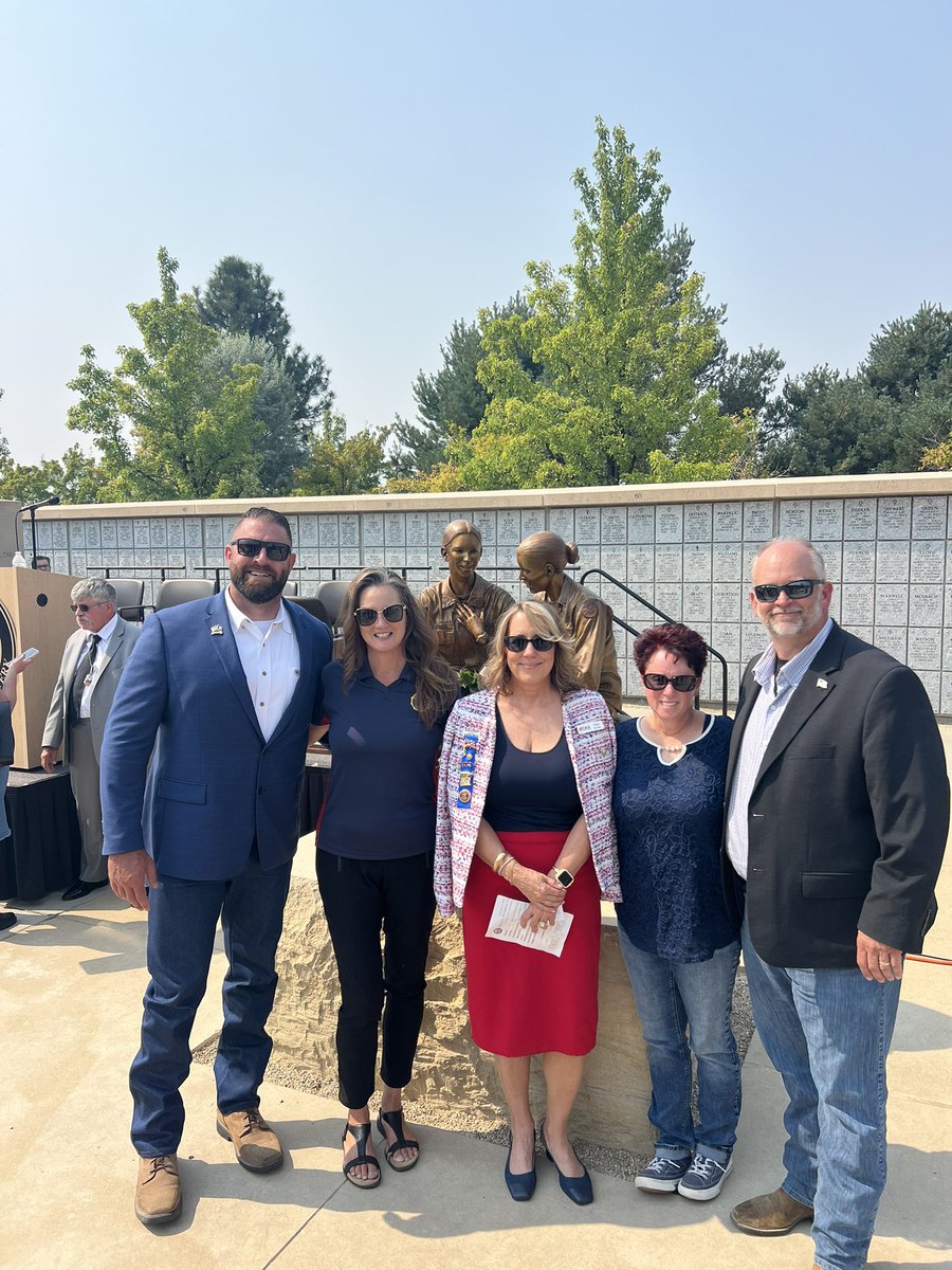 On Friday I had the honor of attending the unveiling of the Idaho Womens Veterans Memorial at the Veterans Cemetery in Boise Idaho.  

This memorial reflects our states commitment to honoring the service and sacrifice of Idaho native Corporal Carrie L. French, as well as