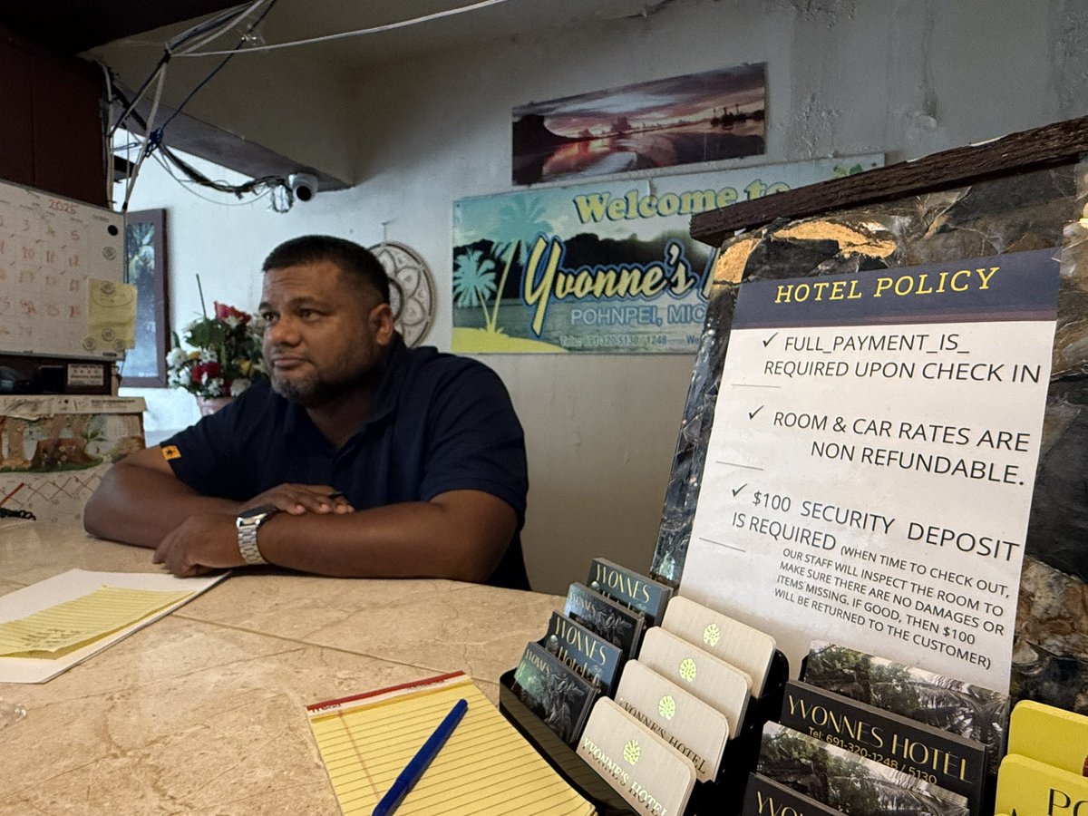 Harukovsky's tweet image. Yvonne&apos;a Hotel, Pohnpei, Federated States of Micronesia, is the worst. They won&apos;t return the deposit of 100 US dollars for a little blood on the sheets, claiming it must be AIDS, or that Hawaii would charge more than 100 dollars, which makes no sense. #pohnpei