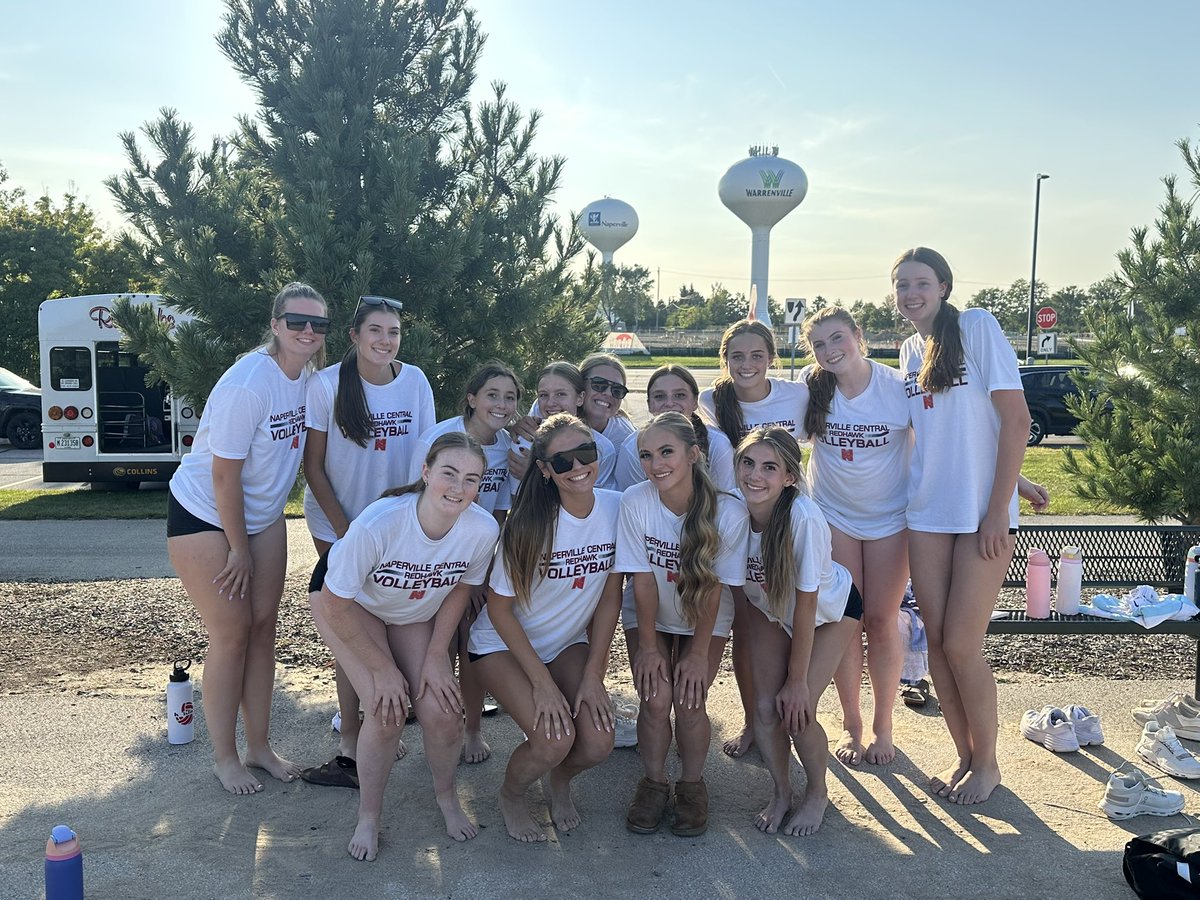 The varsity team took some time to enjoy a beautiful day at Nike Park!  Thank you <a href="/NaperParks/">Naperville Park District</a> for always having great facilities. <a href="/NCHSRedhawks/">NCHS Athletics</a>