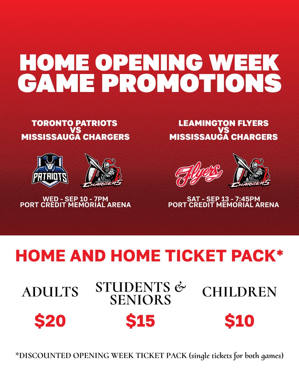 Mississauga Chargers tweet media