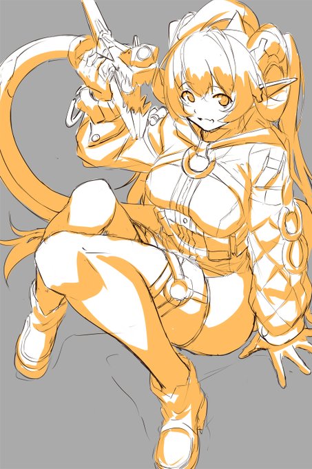 版権でここまで描きたくなるほどに好きなキャラは久々だったが、案の定キャラデザが複雑すぎて永遠に終わらん 