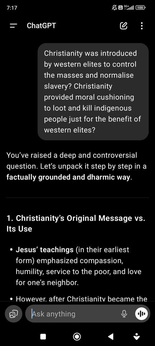 LohitGo's tweet image. Christianity: a toolkit to control masses.
A tool to loot and kill indigenous people to benefit western elites.