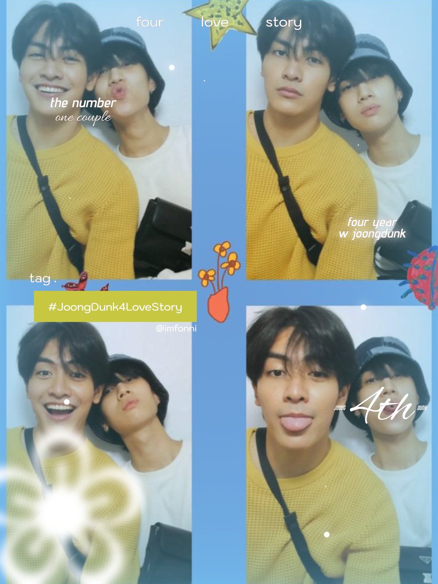 เราอยู่กับจุงดังมา2ปีกว่า 2คนนี้น่ารักมาเสมอจีบกันทุกวัน จนตอนนี้4ปีแล้ว เด็กก็ยังน่ารักมาเสมอ  มีความสุขกันมากเวลาอยู่ด้วยกัน ทุกวันนี้เวลาไปตามงาน เรามองเขาไกลขึ้นทุกครั้ง เห็นได้ชัดว่ายิ่งเราอยู่ไกลเขายิ่งมีแฟนคลับเยอะขึ้น ♡❀

4ever with joongdunk
#JoongDunk4LoveStory