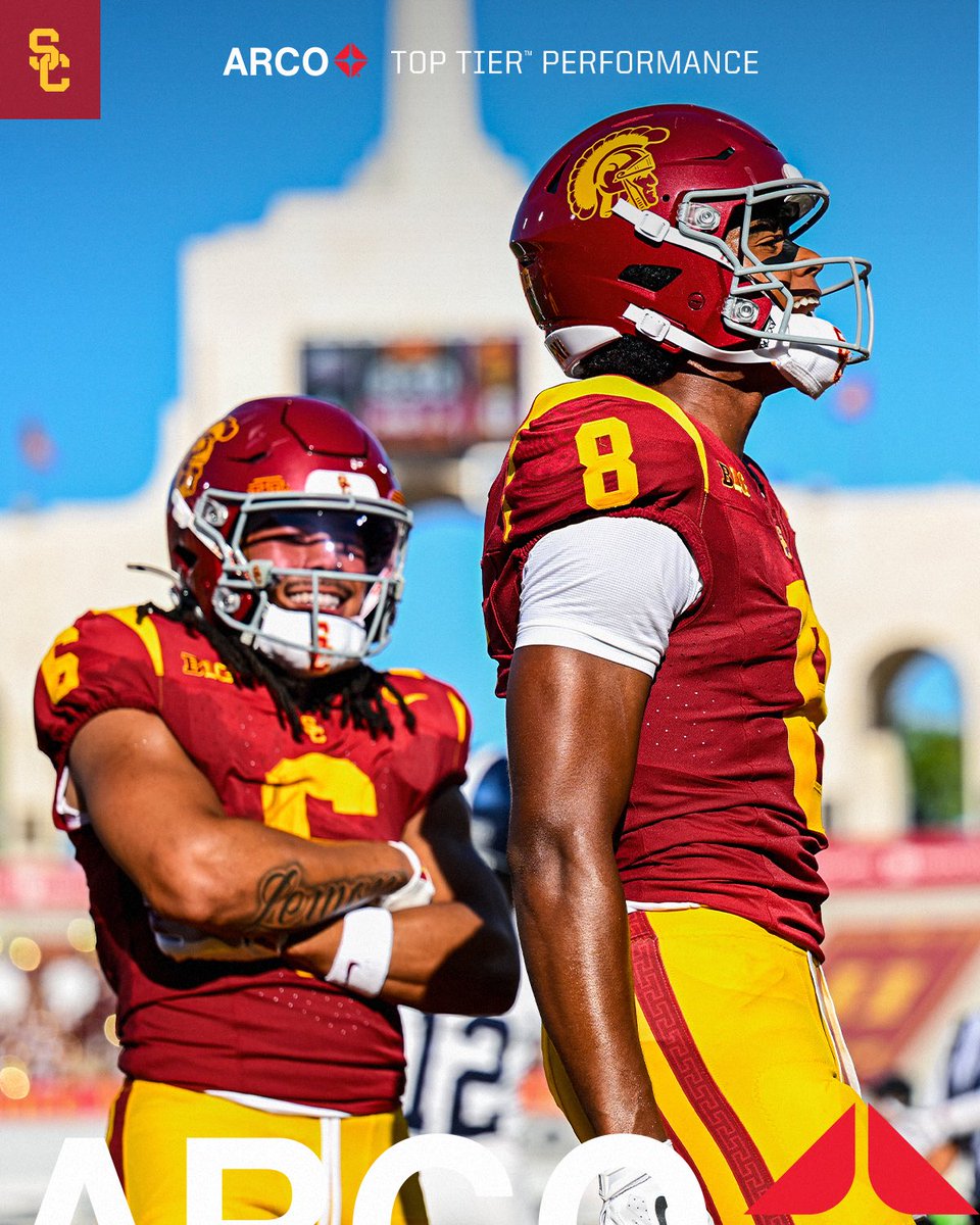 Best WR duo in the nation.

#FightOn | <a href="/arco/">ARCO</a>