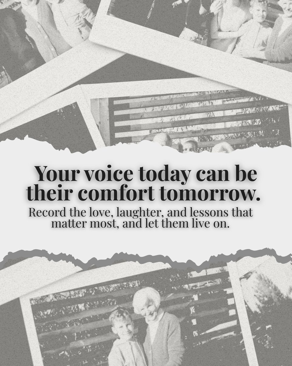 Alyfe_Rmbrd's tweet image. Record the love, laughter, and lessons that matter most with Alyfe—so they can live on and bring comfort in the future.

📲 Download Alyfe and create a message that will be cherished forever.

#messagesforthefuture
#voicethatliveson
#timelessconnection
#cherishedmemories