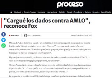 Fox orquestó el robo de la Presidencia en 2006. Una generación costó a México la guerra de Calderón y Peña.

PaseDeLista1al43 a las 9pm
Un ejercicio de memoria colectiva

<a href="/tatclouthier/">Tatiana Clouthier</a> 
<a href="/PM_Navegaciones/">Pedro Miguel</a> 
<a href="/NormanFPearl/">Norman F. Pearl</a>
<a href="/ABarrancoCh/">Alberto Barranco Ch.</a>
<a href="/SAMOALLSTAR/">SAMO</a>
<a href="/HekGlezB/">Héctor González Bax</a>