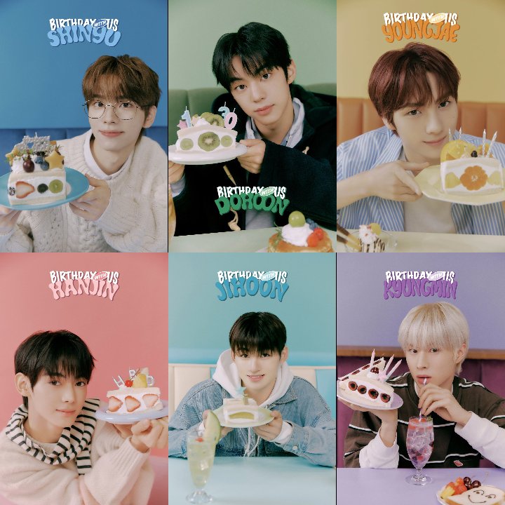 tws birthday with us merch 6/6 💙💚🧡🩷🩵💜