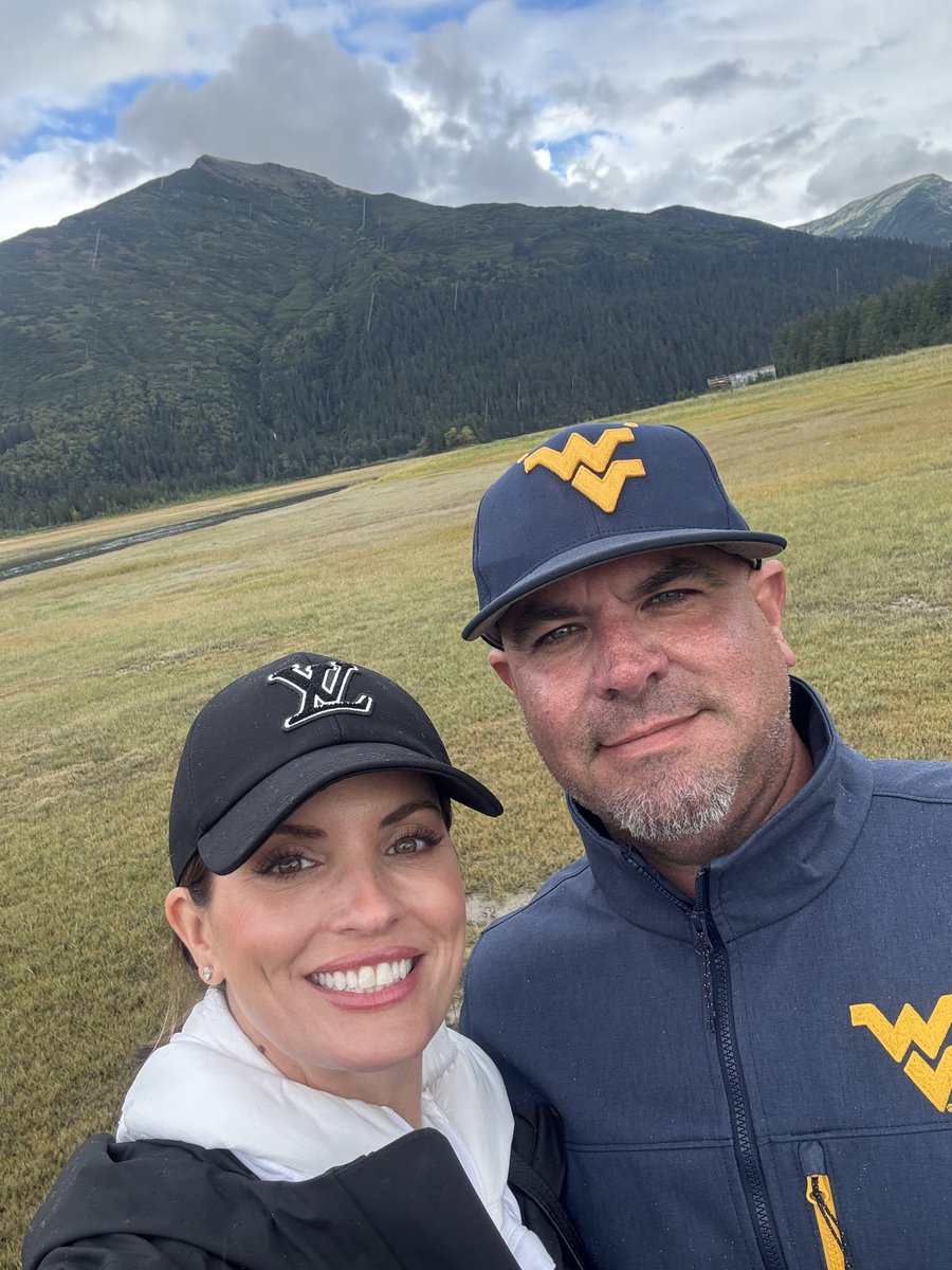 JDHuether's tweet image. The @WestVirginiaU logo has made it to Alaska! Trying to see some bears! #LetsGo #AlmostHeaven