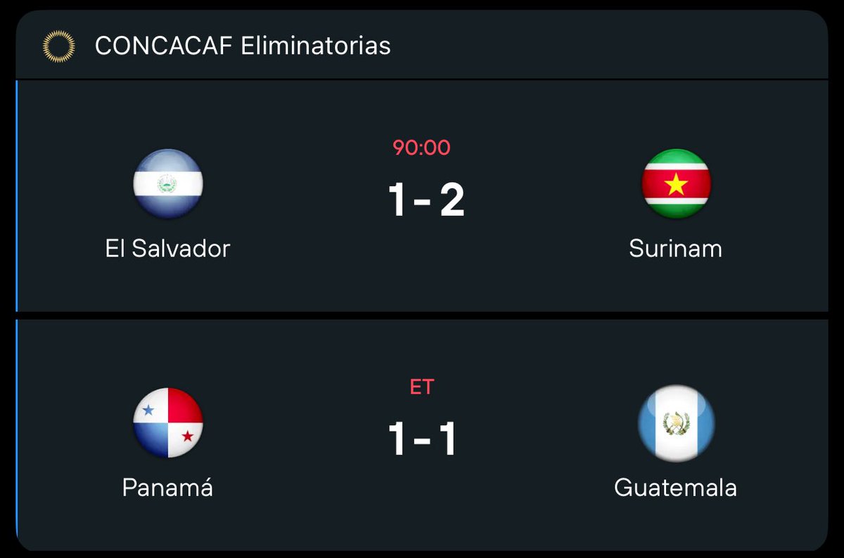 kikelanza10's tweet photo. La eliminatoria en la que Panama pasaría fácil al mundial #U26 y en la que Surinam sería el “patito feo” / Cuidado mañana por acá, cuidado… https://t.co/VB783zqbYt