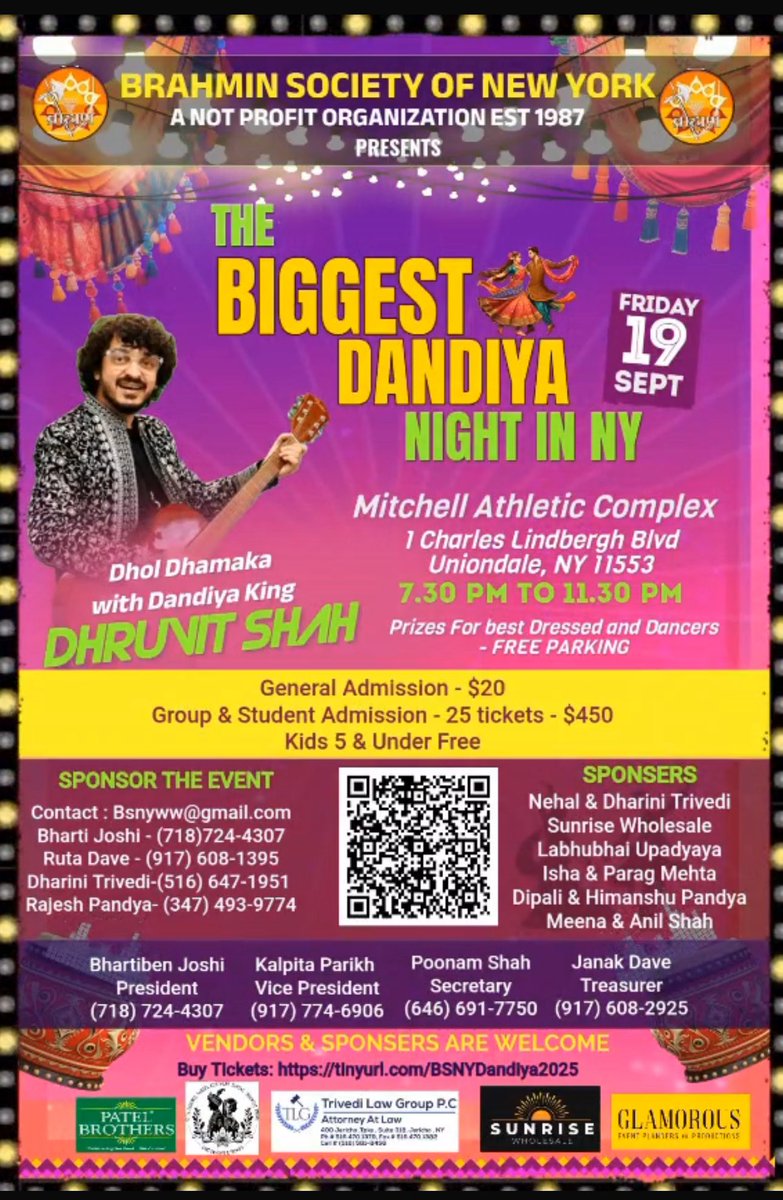 RiniTrivedi's tweet photo. Largest Navratri/Dandia event on Long Island in a huge Air conditioned field. Come join us for fun evening of music and dance. https://t.co/vQF2OTmafm