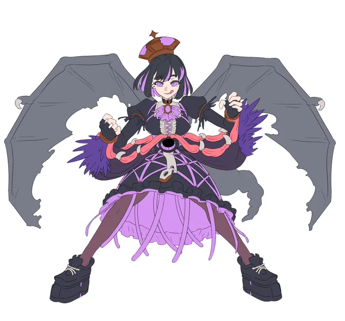 全然投稿できてないけどちゃんと進めている夜の王擬人化 常夜エデレちゃん