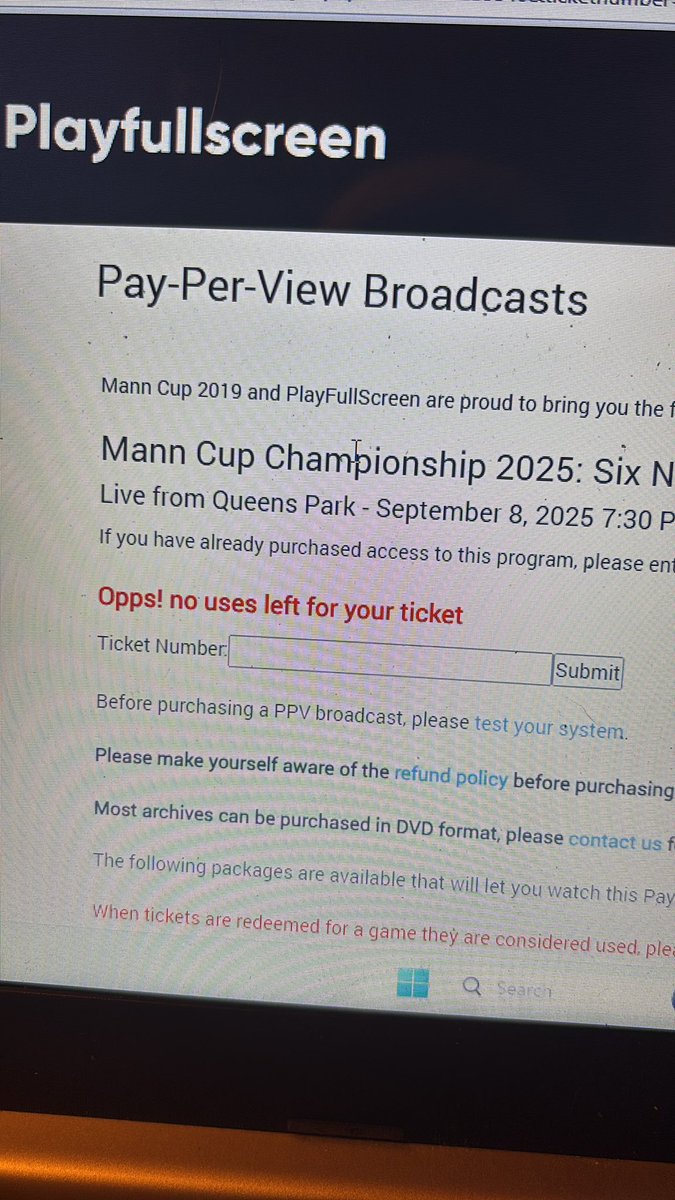 <a href="/hix1122/">Brett Hickey</a> I'm a clown for paying for this again <a href="/WLALacrosse/">Western Lacrosse Association</a> get people refunds this has been all three games and the customer service team does nothing for anyone