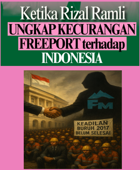 PoesTri's tweet photo. 🚨Perpanjangan kontrak Freeport hingga 2041–2061 memperkuat posisi korporasi. Namun kasus PHK buruh 2017 yang belum diselesaikan menjadikannya warisan konflik &amp; pelanggaran HAM. Negara dikritik, buruh diabaikan.🧵#BuruhFreeport #PHK2017 #Solidaritas  #SuaraPekerja #RizalRamli https://t.co/7DZ5jnIM1j