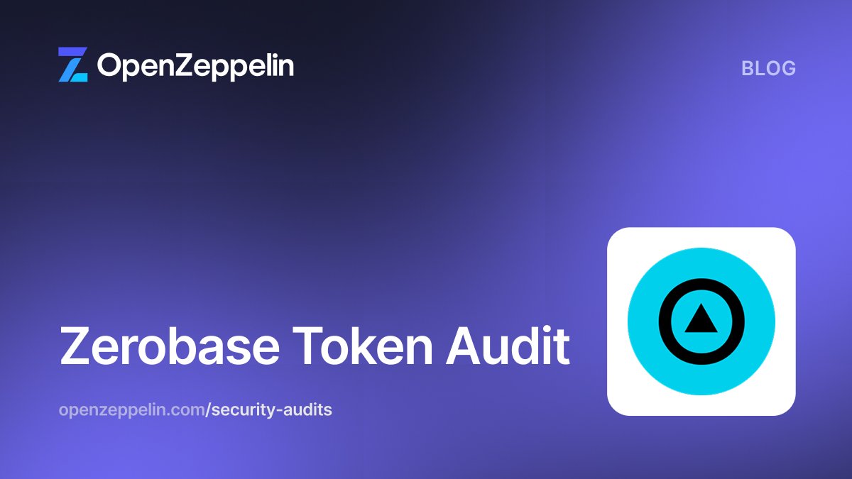 ZEROBASE (@zerobasezk) on Twitter photo We’re pleased to announce that ZEROBASE has successfully completed a full security audit with leading firm <a href="/OpenZeppelin/">OpenZeppelin</a>.
All findings with potential production impact have been acknowledged and fully resolved.
The ZEROBASE token (ZBT) is an ERC-20-compliant utility token of We’re pleased to announce that ZEROBASE has successfully completed a full security audit with leading firm <a href="/OpenZeppelin/">OpenZeppelin</a>.
All findings with potential production impact have been acknowledged and fully resolved.
The ZEROBASE token (ZBT) is an ERC-20-compliant utility token of