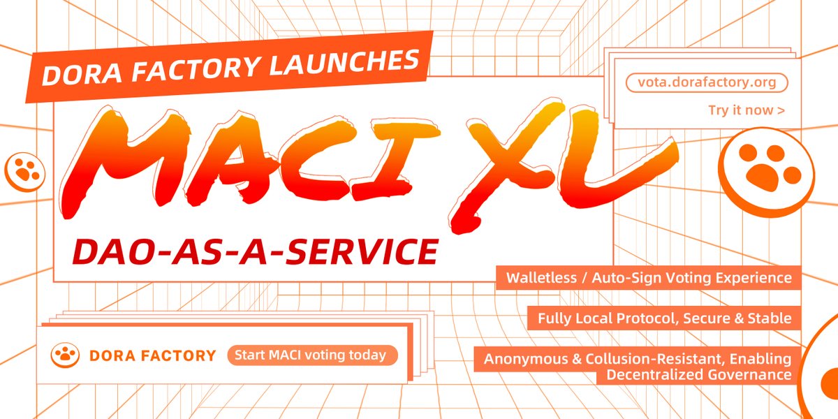 We are releasing MACI XL - the DAO-as-a-Service platform for ANY organizations, highlighting three features: 

- Web3-free experience for organizations and users
- Protocol execution remains local for users
- Anonymity and collusion-resistance

Sign in &amp; use it: