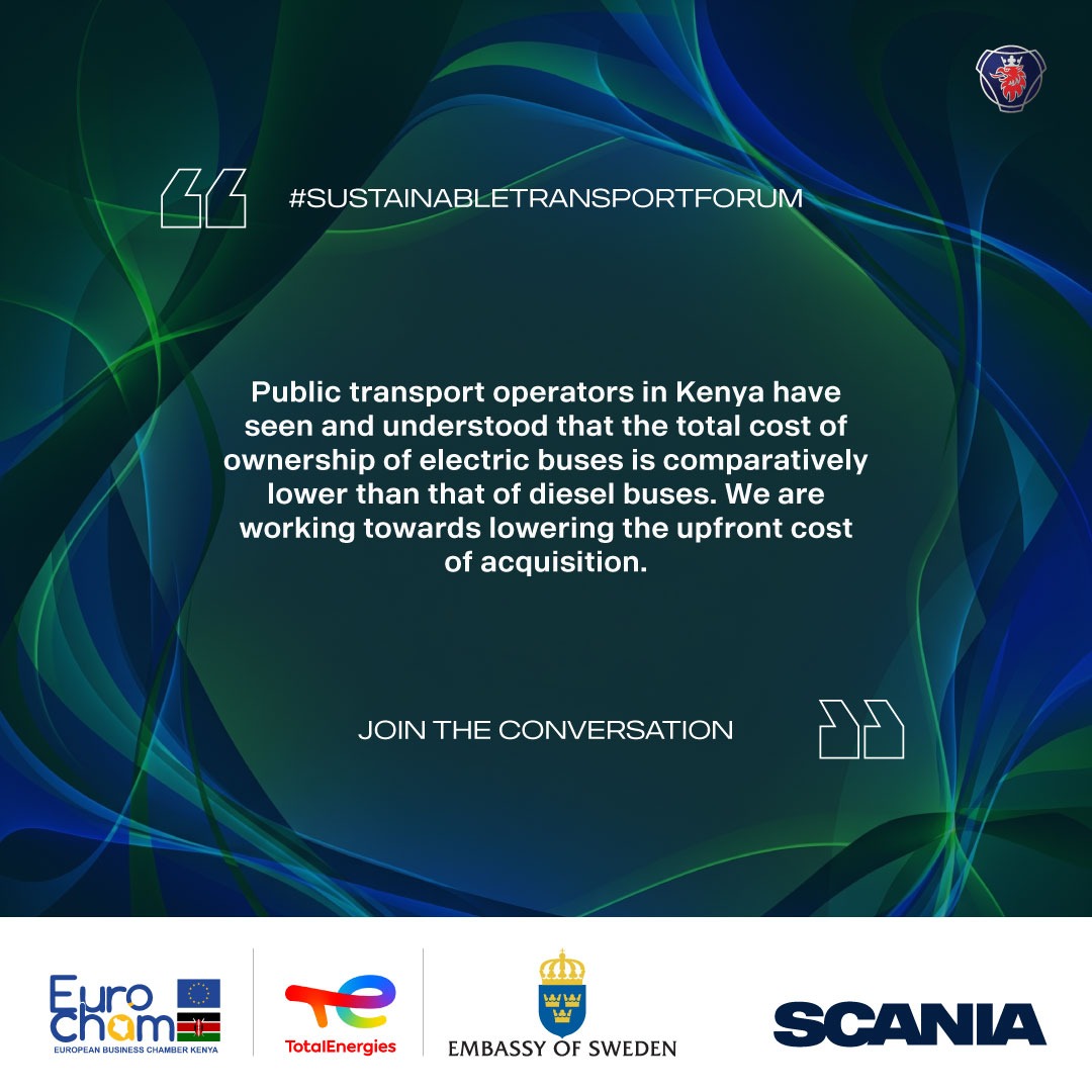 “Public transport operators in Kenya have seen and understood that the total cost of ownership of electric buses is comparatively lower than that of diesel buses. We are working towards lowering the upfront cost of acquisition.” – Moses Nderitu, Managing Director, BasiGo Kenya.