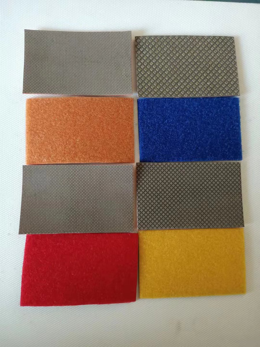 Stevenyu2008's tweet image. Diamond flexible sheet,electroplated bond, for stone, glass, ceramic, hard alloy polishing. size: 90*55mm, #60-400. #grindingdisc, #brazed, #polishing, #concrete, #marble, #electroplated, #drilling, #cutting, #diamond,#grinding, #granite. contact zhili4@stone-tool.com