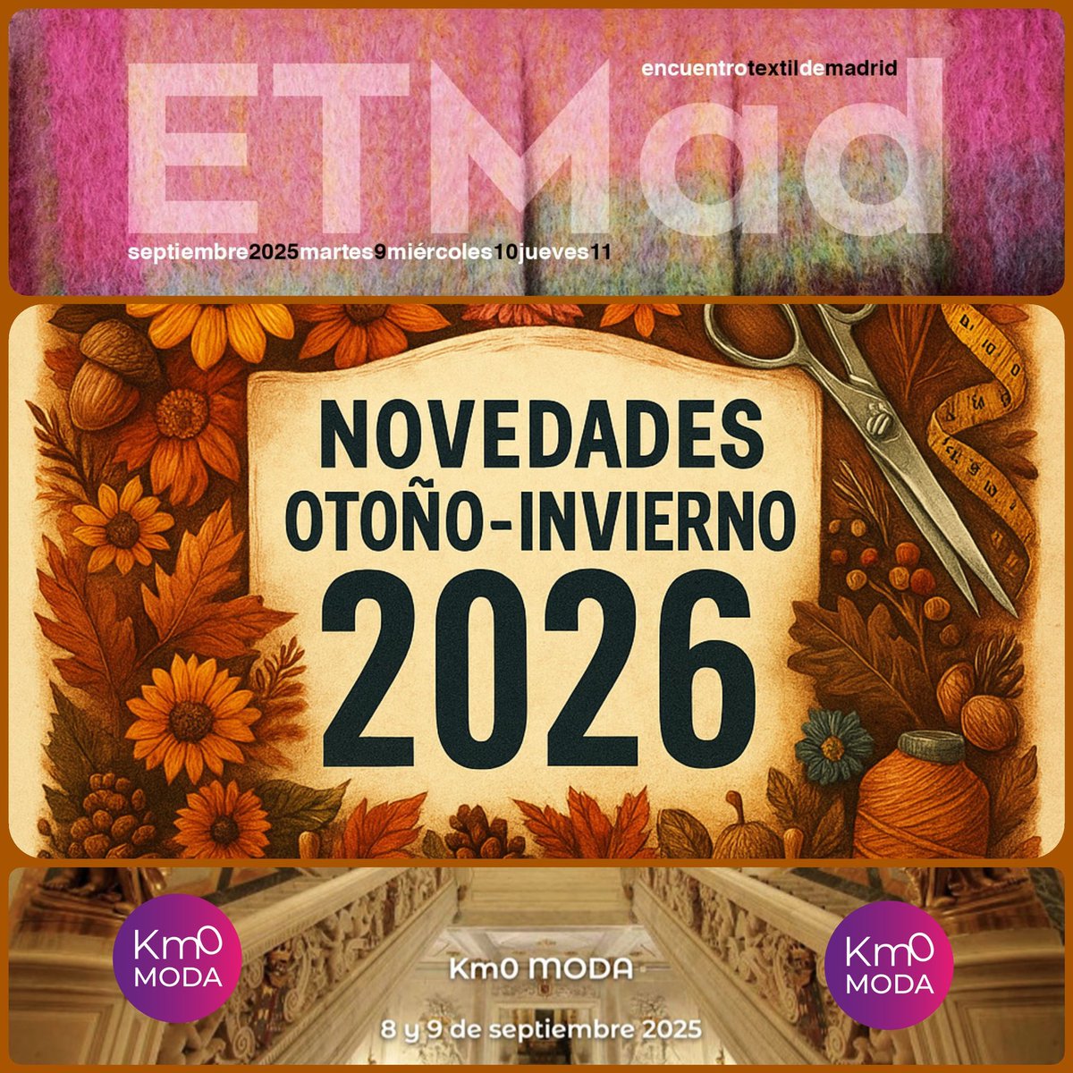 querugati's tweet image. Destino 🚆 Madrid para un nuevo dia de trabajo 💼. 

Hoy visitamos las Ferias @encuentro_textil_madrid y @Km0Moda 

Novedades Otoño-Invierno 2026 🍁❄️ que pronto les presentaré. 

@querugati
@JoseSaldon
@encuentro_textil_madrid 
@Km0Moda