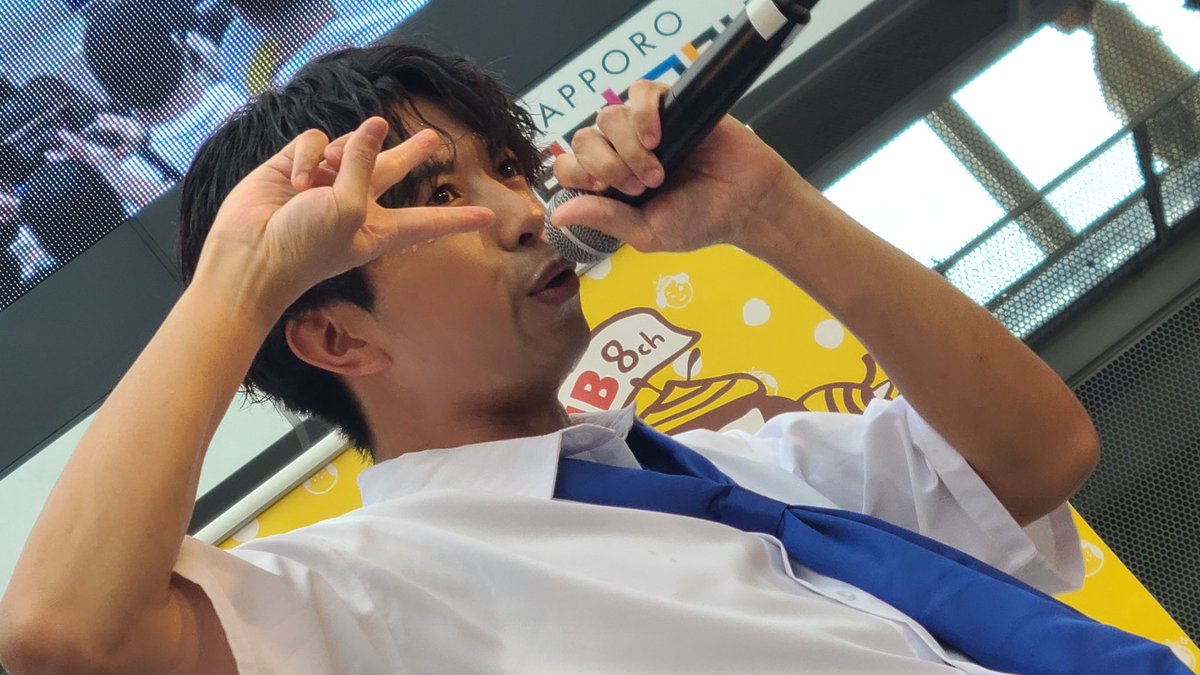 Anzu468's tweet image. 健ちゃん可愛いお顔～✌︎❤︎
#MATSURI 
#橋爪健二
#札幌おいも万博2025