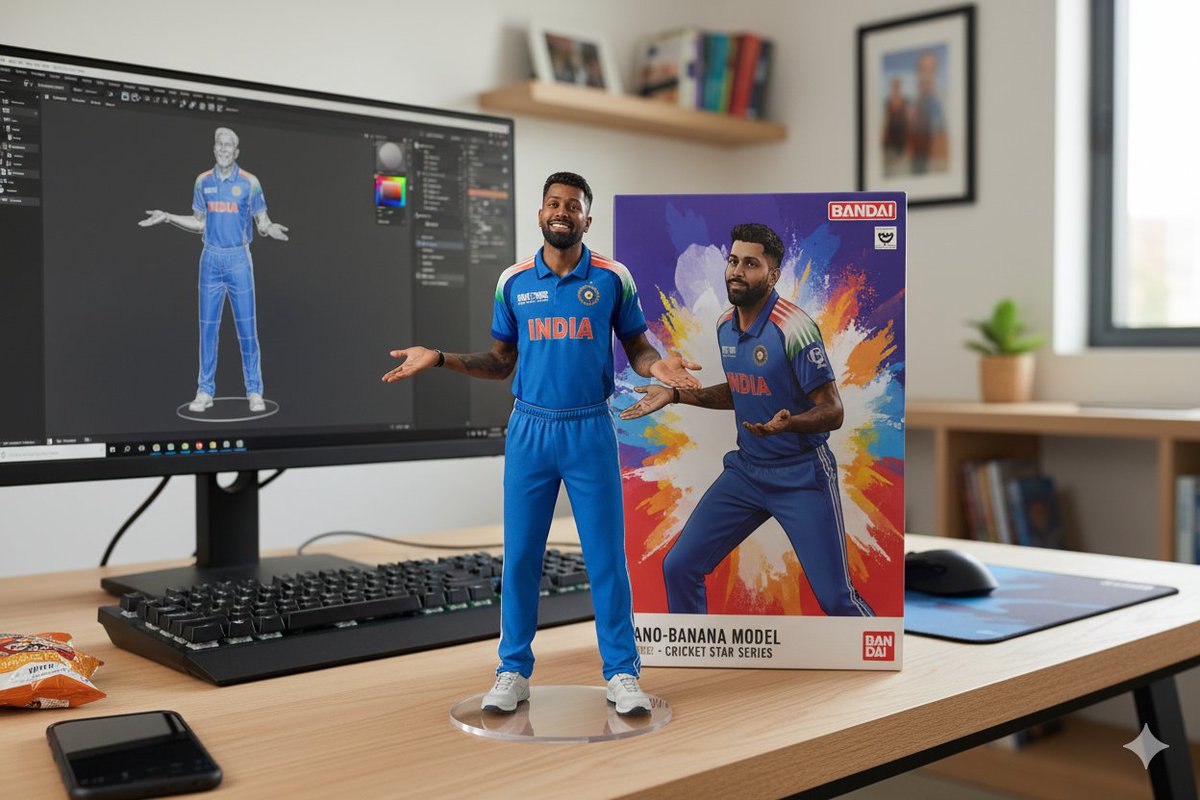 Indiansports31's tweet image. 🇮🇳Cricketers Nano Model😀😎
#ViratKohli #HardikPandya #Nanomodel