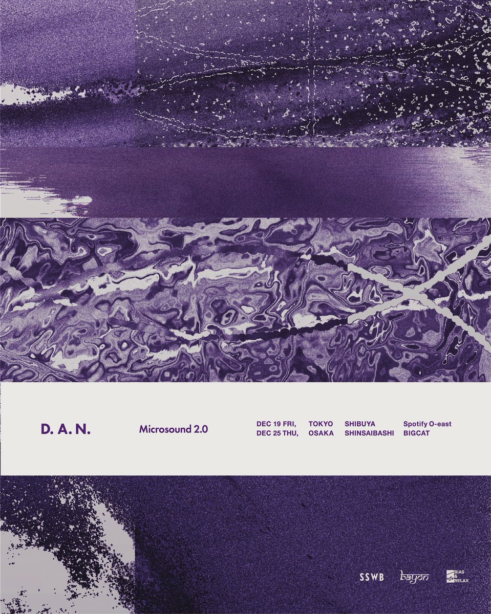 𝑵𝒆𝒘 𝒔𝒉𝒐𝒘 𝒂𝒏𝒏𝒐𝒖𝒏𝒄𝒆𝒅!!🎉
【D.A.N.】
#DAN 大阪公演が決定！

“Microsound 2.0”
12/25 (Thu)大阪 BIGCAT
smash-jpn.com/live/?id=4546

📍イープラス最速先行
9/19(金)12:00〜9/24(水)23:59
eplus.jp/d-a-n/