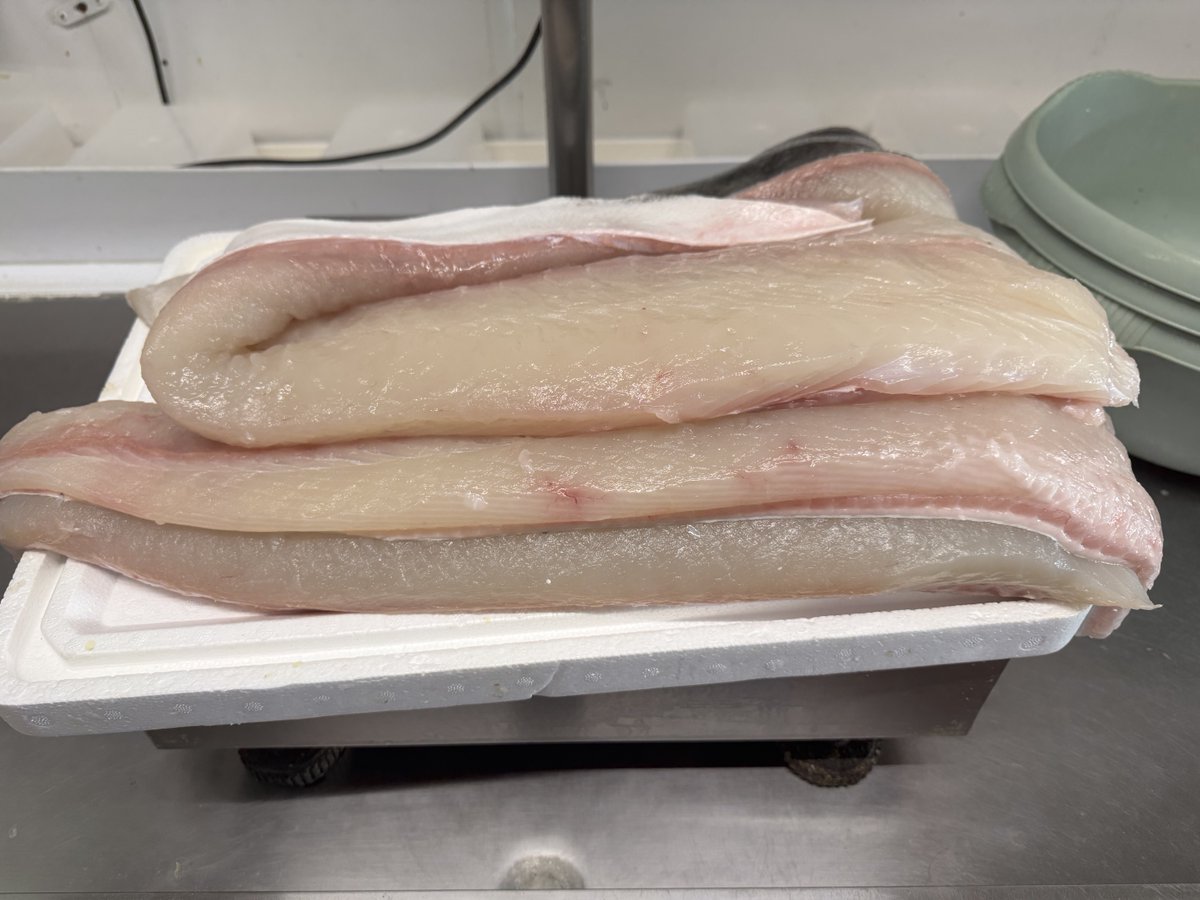 Some lovely fresh halibut loin this morning